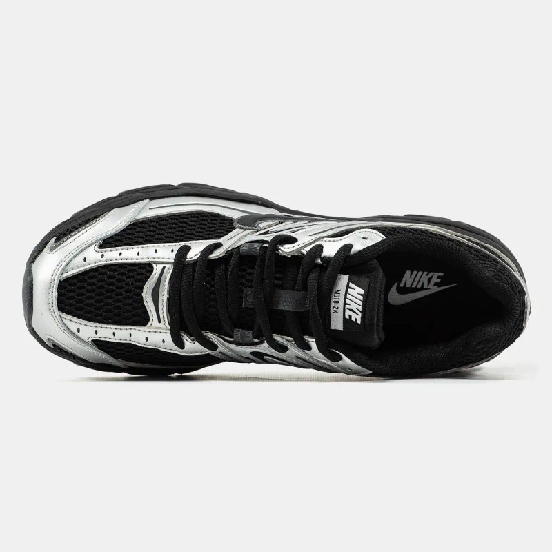 Кросівки Кроссовки Nike Air Max Moto 2K Black Silver Чёрный Серебрянный Чорний Срібний Кросовки демісезон — фото 4