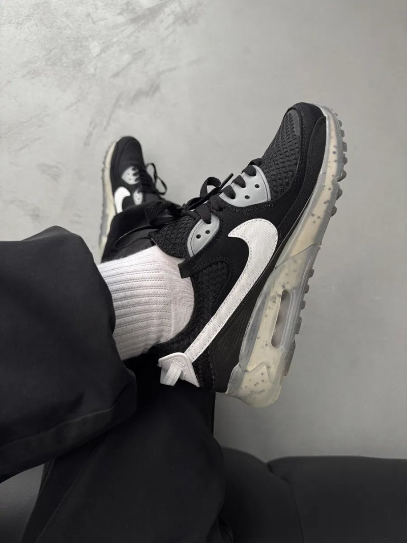 Кросівки Кроссовки Nike Air Max Terrascape 90 Black White Чорний Чёрные Кросовки демісезон — фото 3