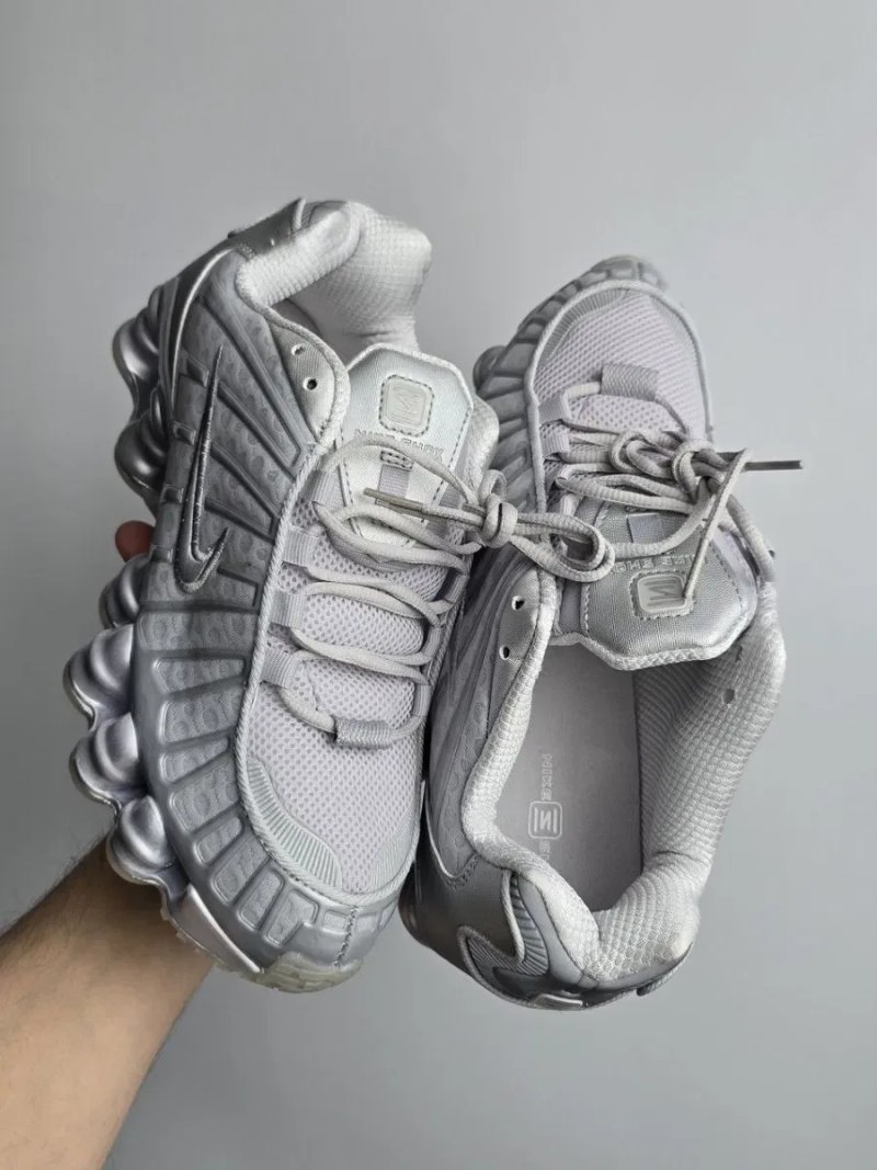 Кросівки Кроссовки Nike Shox Metallic Grey Серый Сірий Кросовки демісезон — фото 5