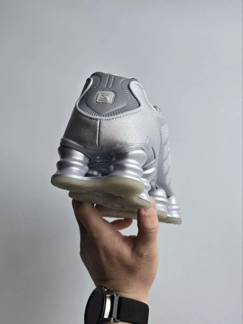 Кросівки Кроссовки Nike Shox Metallic Grey Серый Сірий Кросовки демісезон — фото 6