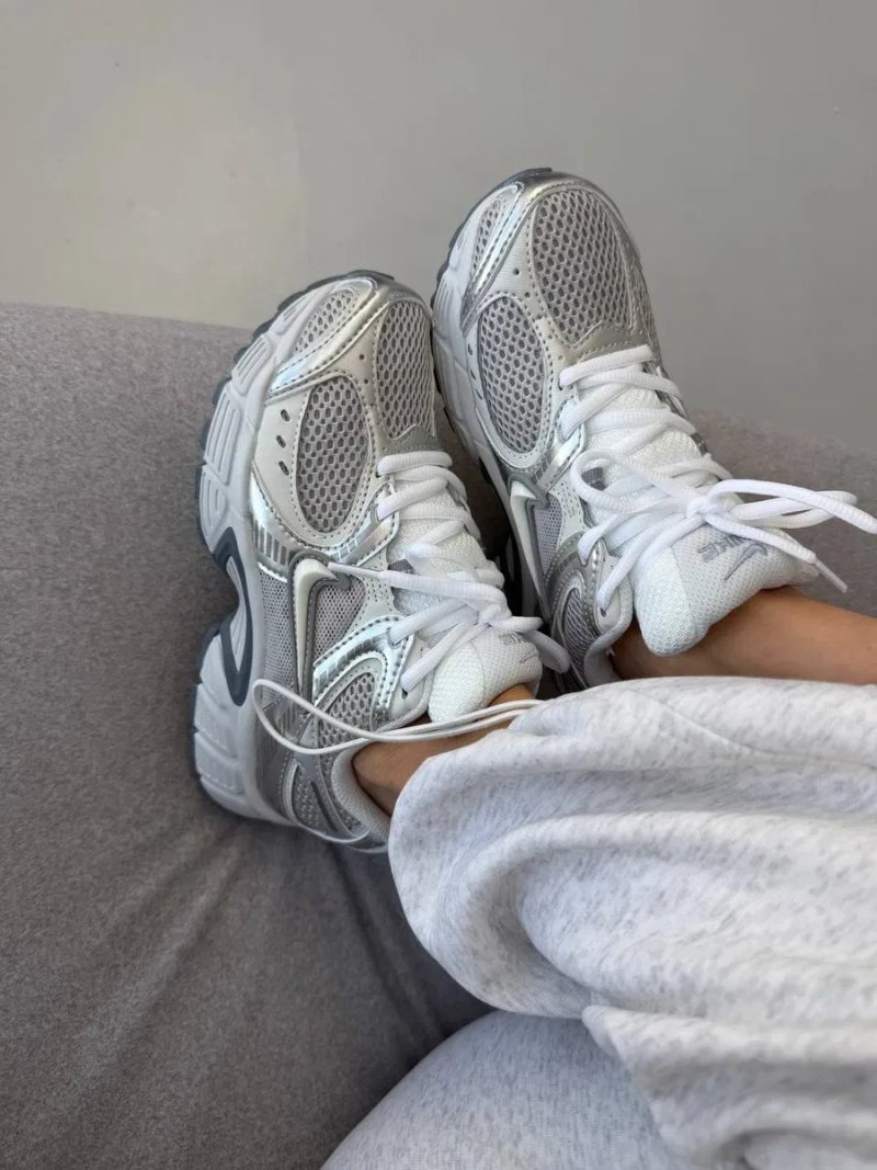 Кросівки Кроссовки NIKE ZOOM V5 RNR Silver White Серебрянный Белый Срібний Білий Кросовки демісезон — фото 2
