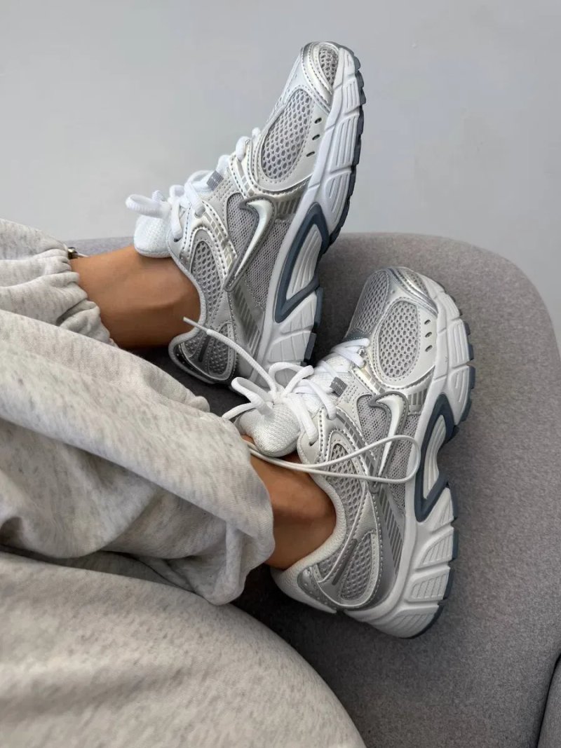 Кросівки Кроссовки NIKE ZOOM V5 RNR Silver White Серебрянный Белый Срібний Білий Кросовки демісезон — фото 3