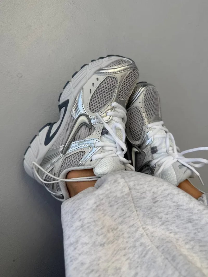 Кросівки Кроссовки NIKE ZOOM V5 RNR Silver White Серебрянный Белый Срібний Білий Кросовки демісезон — фото 4
