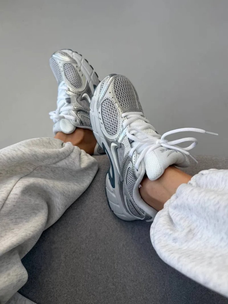 Кросівки Кроссовки NIKE ZOOM V5 RNR Silver White Серебрянный Белый Срібний Білий Кросовки демісезон — фото 5