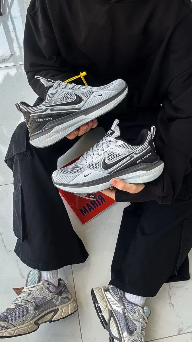 Кросівки Кроссовки Nike Zoom Winflo Light Grey Серый Сірий Кросовки демісезон — фото 3