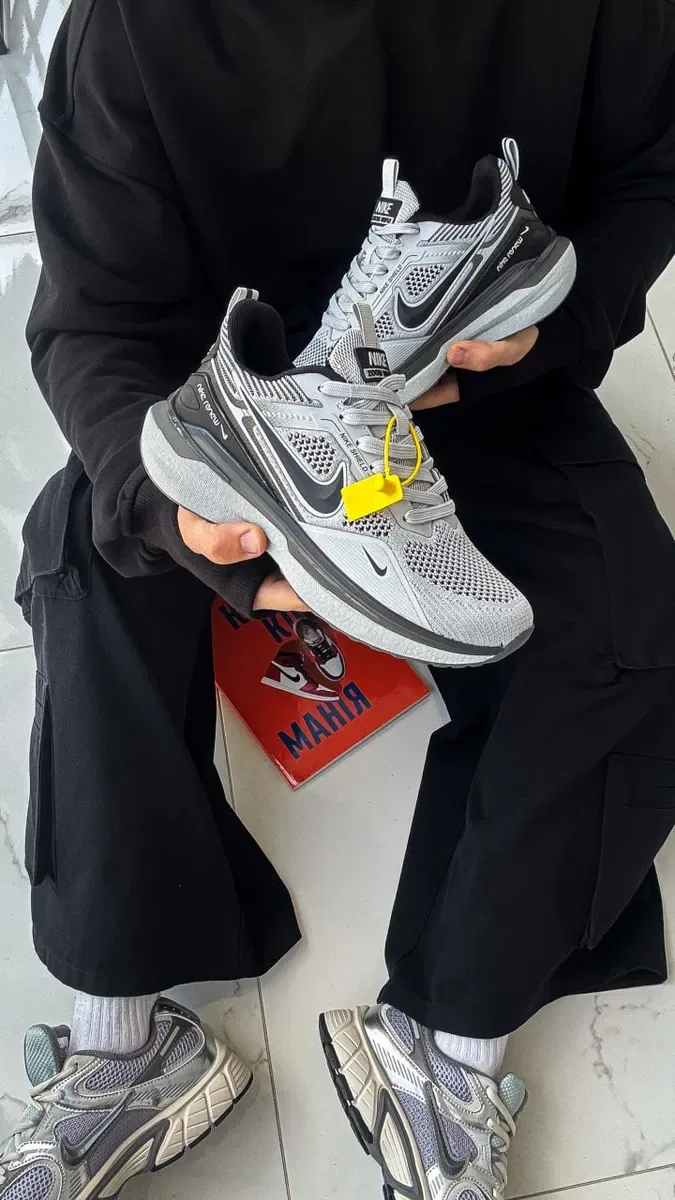Кросівки Кроссовки Nike Zoom Winflo Light Grey Серый Сірий Кросовки демісезон — фото 5