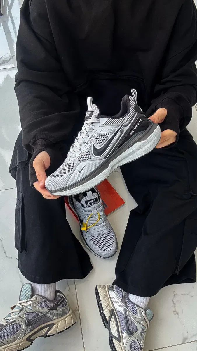 Кросівки Кроссовки Nike Zoom Winflo Light Grey Серый Сірий Кросовки демісезон — фото 7
