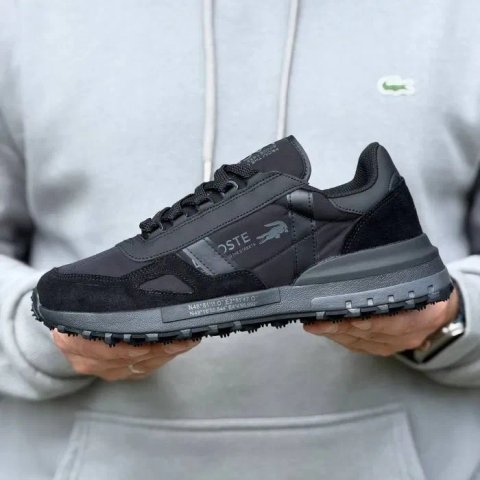 Кросівки Lacoste Elite Active T All Black premium | Кроссовки чоловічі