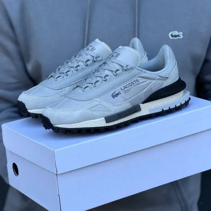 Кросівки Lacoste Elite Active T Light Grey premium | Кроссовки чоловічі жіночі — фото 8