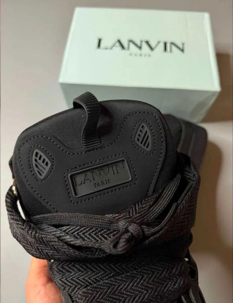 Кросівки Lanvin Curb Black / ланвін курб чорні кроси сваг черные кросы — фото 3