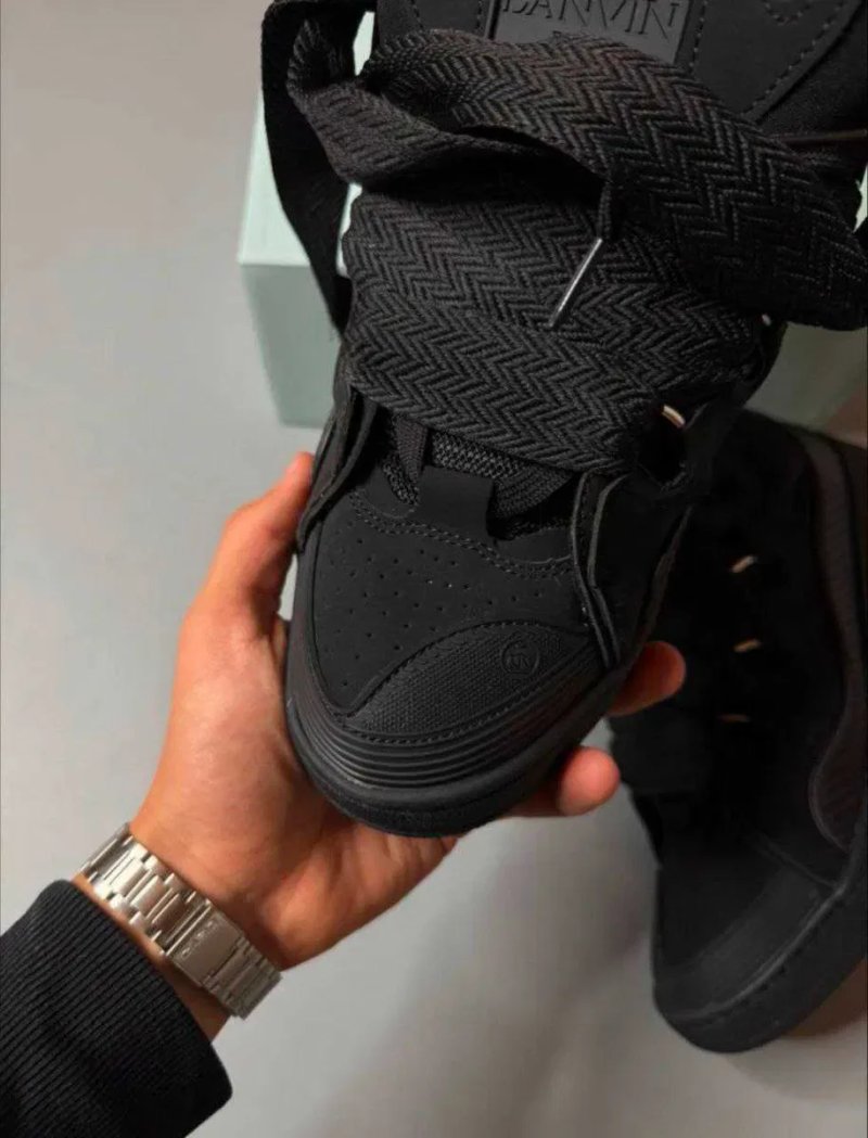 Кросівки Lanvin Curb Black / ланвін курб чорні кроси сваг черные кросы — фото 5