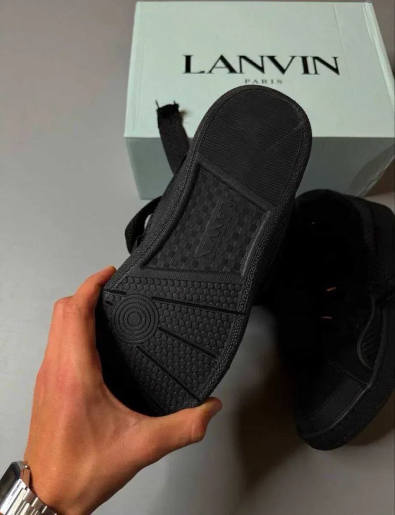 Кросівки Lanvin Curb Black / ланвін курб чорні кроси сваг черные кросы — фото 6