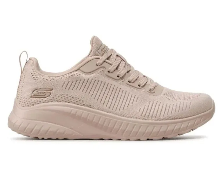 Кросівки літні жіночі скетчерс (SKECHERS Bobs Squad)білий,пудра,чорний — фото 5