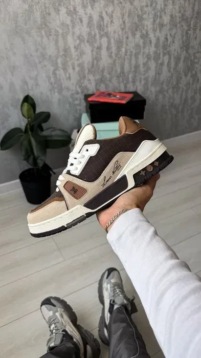 Кросівки Louis Vuitton LV Trainer Outdoor Brown premium | Кроссовки чоловічі — фото 7
