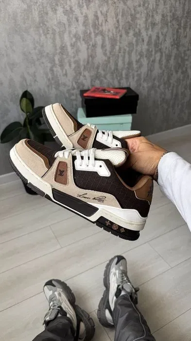 Кросівки Louis Vuitton LV Trainer Outdoor Brown premium | Кроссовки чоловічі — фото 8