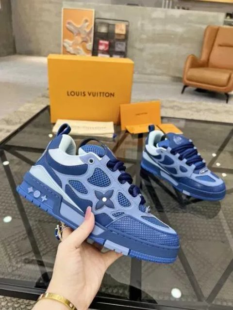 Кросівки Louis Vuitton Skate/LV Trainer/LV Skate Blue лв голубые