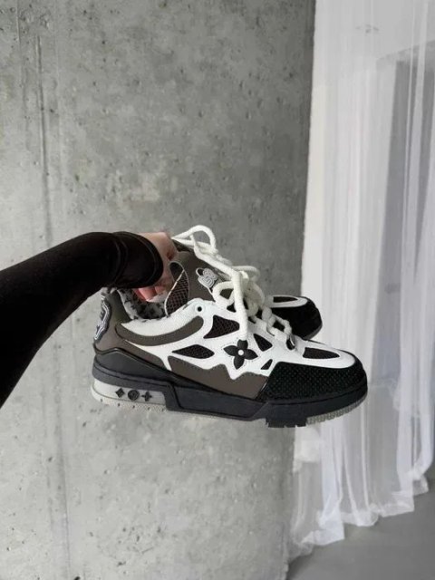 Кросівки Louis Vuitton Skate Sneaker Brown/White premium u2 | Кроссовки жіночі чоловічі