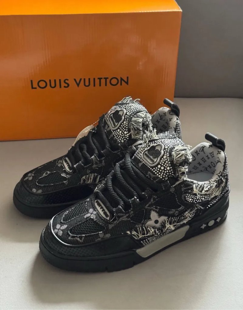 Кросівки Louis Vuitton Skate x Swarovski black луї вітон сваровскі лв — фото 2