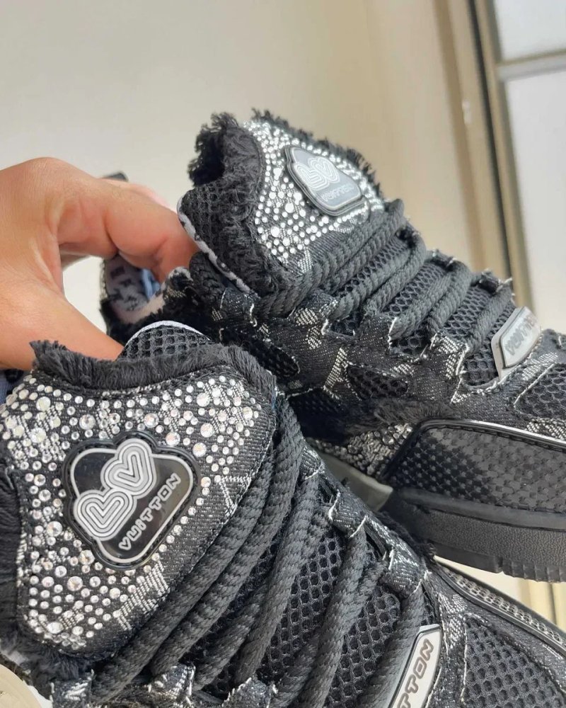 Кросівки Louis Vuitton Skate x Swarovski black луї вітон сваровскі лв — фото 3