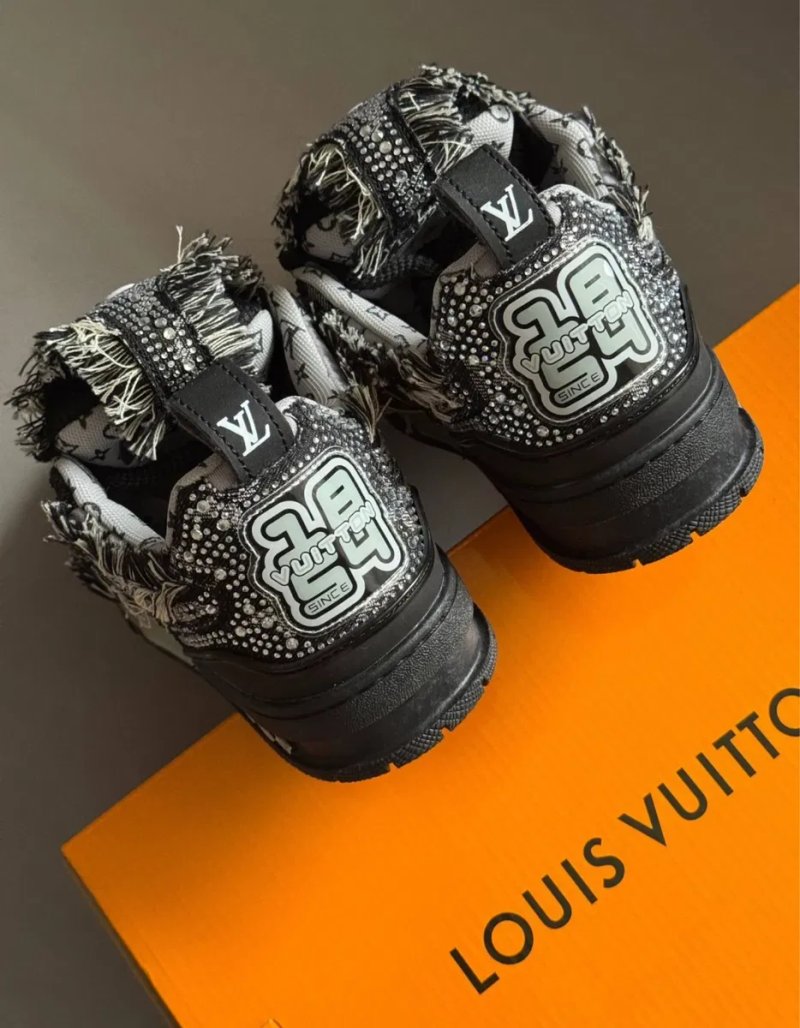 Кросівки Louis Vuitton Skate x Swarovski black луї вітон сваровскі лв — фото 3