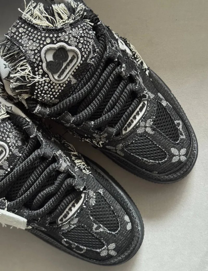 Кросівки Louis Vuitton Skate x Swarovski black луї вітон сваровскі лв — фото 4