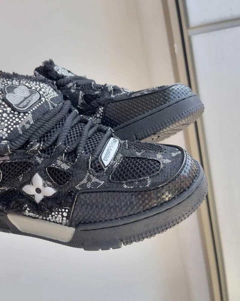 Кросівки Louis Vuitton Skate x Swarovski black луї вітон сваровскі лв — фото 4