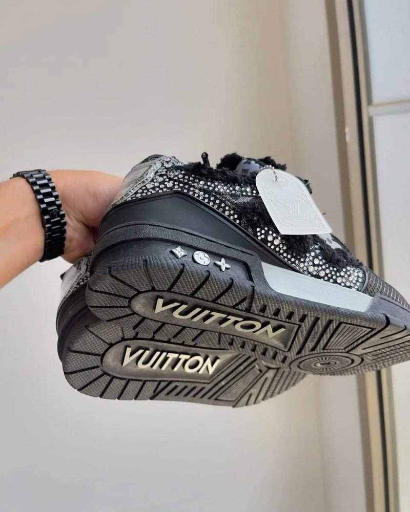 Кросівки Louis Vuitton Skate x Swarovski black луї вітон сваровскі лв — фото 5