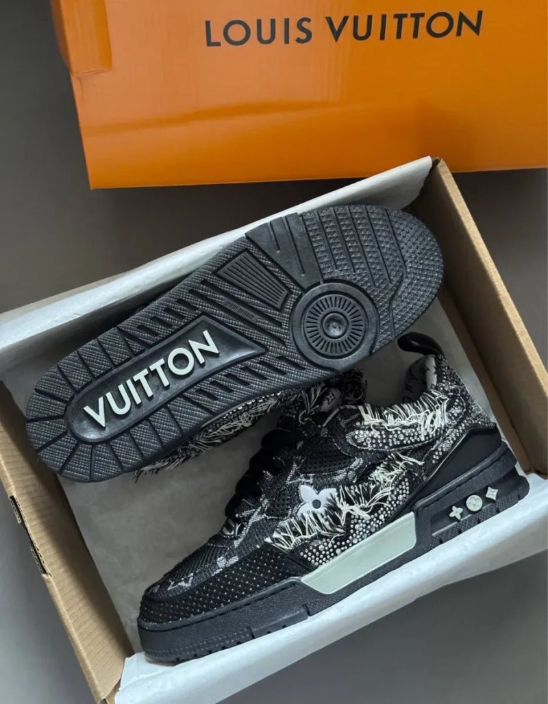 Кросівки Louis Vuitton Skate x Swarovski black луї вітон сваровскі лв — фото 5