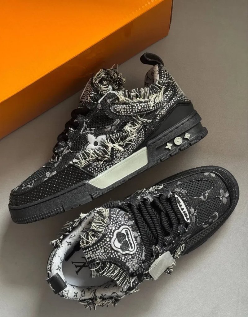 Кросівки Louis Vuitton Skate x Swarovski black луї вітон сваровскі лв — фото 6