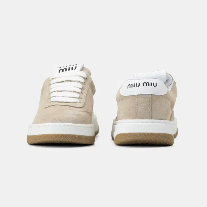 Кросівки Miu Miu Beige White Platform (люкс якість) | Кроссовки жіночі — фото 3