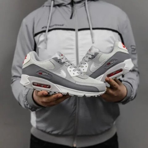 Кросівки N1ke Air Max 90 Grey - Silver premium | Кроссовки чоловічі жіночі