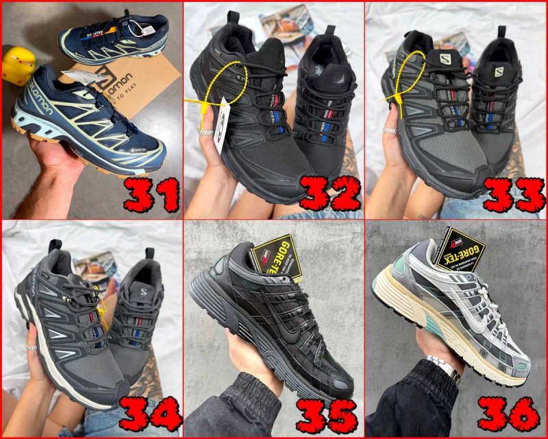 Кросівки на Gore-TEX та термопідкладці на осінь / єврозиму Salomon/Asics/Nike | Унісекс | Розміри 36 - 45 | Гортекс — фото 7