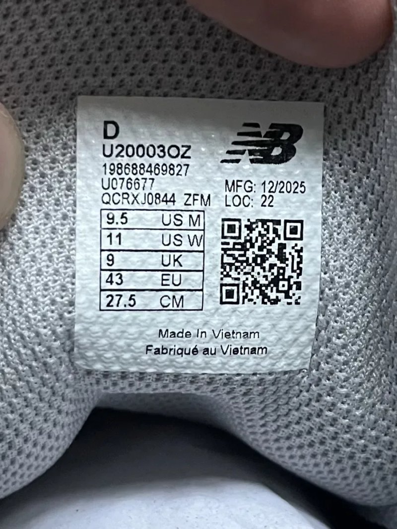 Кросівки New Balance 2000 Grey/White  ОРИГІНАЛ U20003OZ  43 (27.5) — фото 4