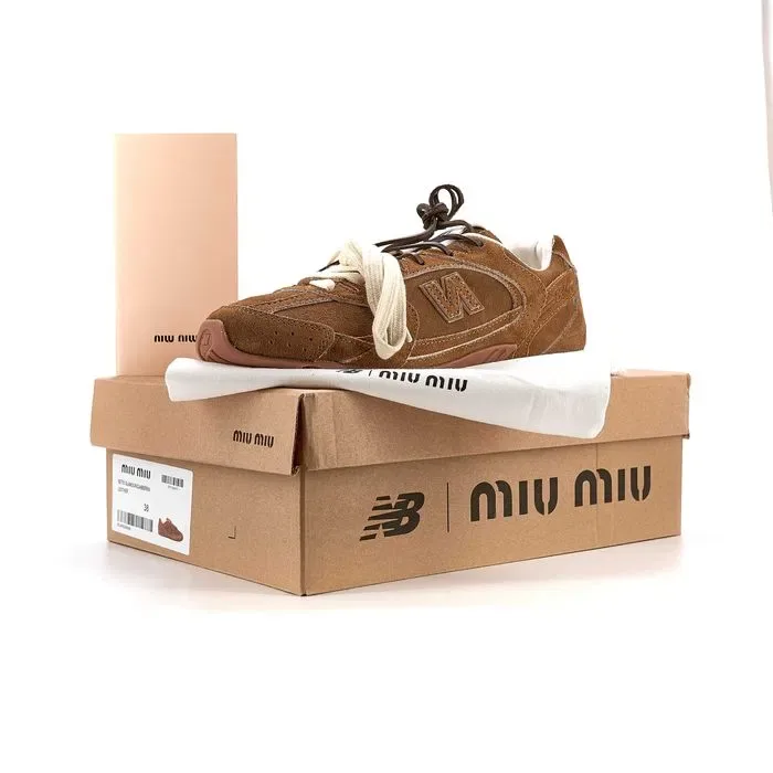 Кросівки New Balance 530 x Miu Miu Cinnamon Premium | Кроссовки жіночі чоловічі — фото 7