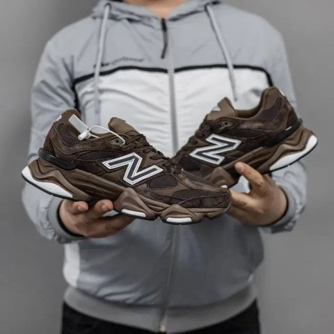 Кросівки New Balance 9060 Brown/White premium | Кроссовки жіночі чоловічі