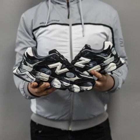 Кросівки New Balance 9060 Dirty Black premium | Кроссовки жіночі чоловічі