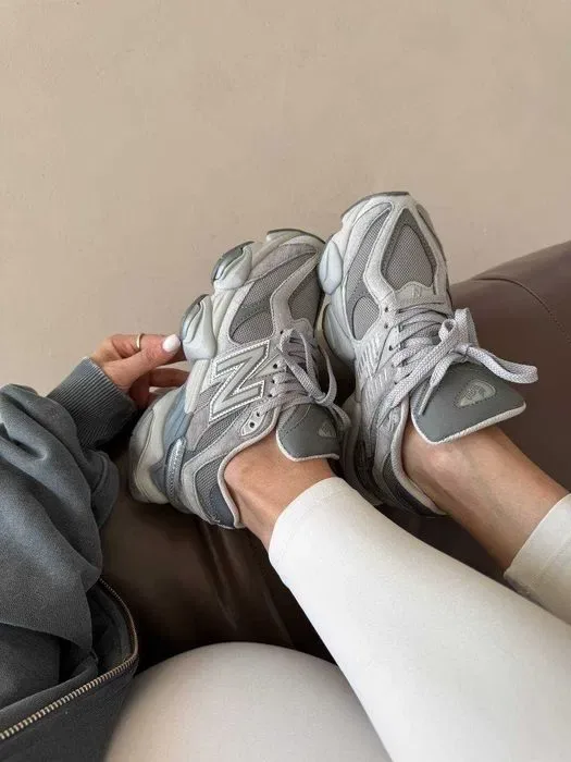 Кросівки New Balance 9060 Silver Grey premium | Кроссовки жіночі чоловічі — фото 4