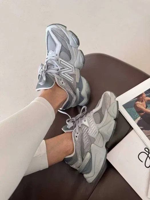 Кросівки New Balance 9060 Silver Grey premium | Кроссовки жіночі чоловічі — фото 7