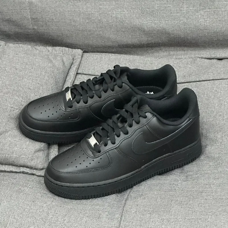 Кросівки Nike Air Force 1 чорні р.37-46, унісекс,  В'єтнам,  люкс — фото 2