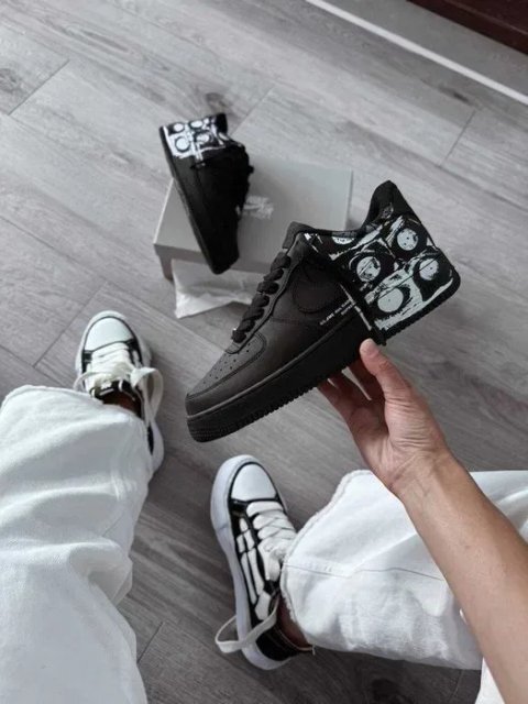Кросівки Nike Air Force 1 Low х  Comme des Garçons Supreme premium | Кроссовки Найк чоловічі жіночі