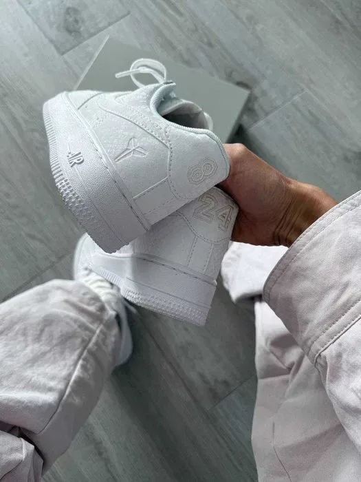 Кросівки Nike Air Force 1 Low x Kobe Bryant x Forever White premium | Кроссовки Найк чоловічі жіночі — фото 4
