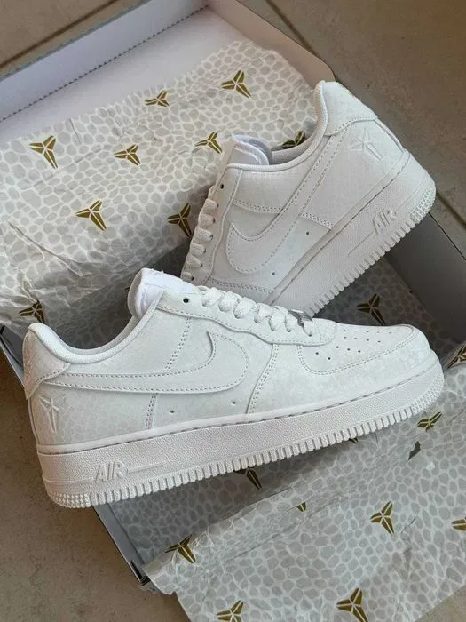 Кросівки Nike Air Force 1 Low x Kobe Bryant x Forever White premium | Кроссовки Найк чоловічі жіночі — фото 5