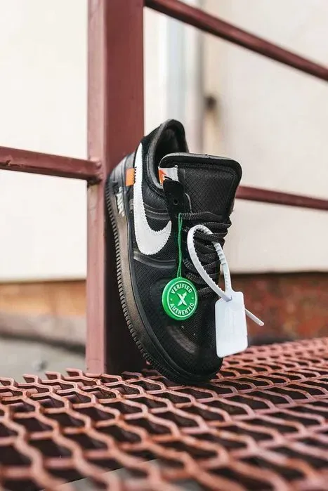 Кросівки Nike Air Force 1 x OFF-White Premium Black | Кроссовки Найк чоловічі — фото 4