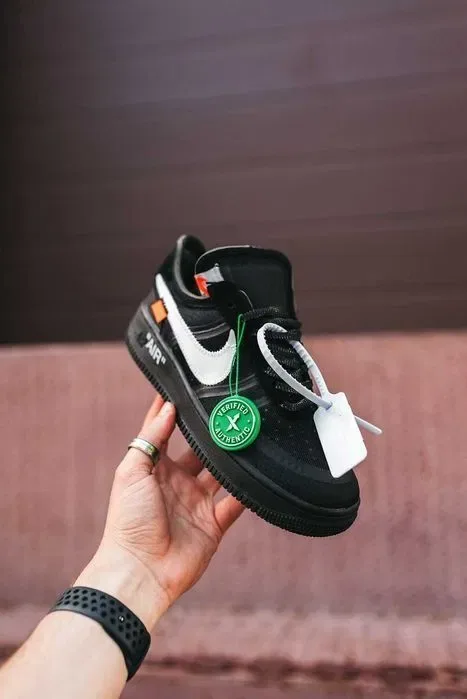 Кросівки Nike Air Force 1 x OFF-White Premium Black | Кроссовки Найк чоловічі — фото 5