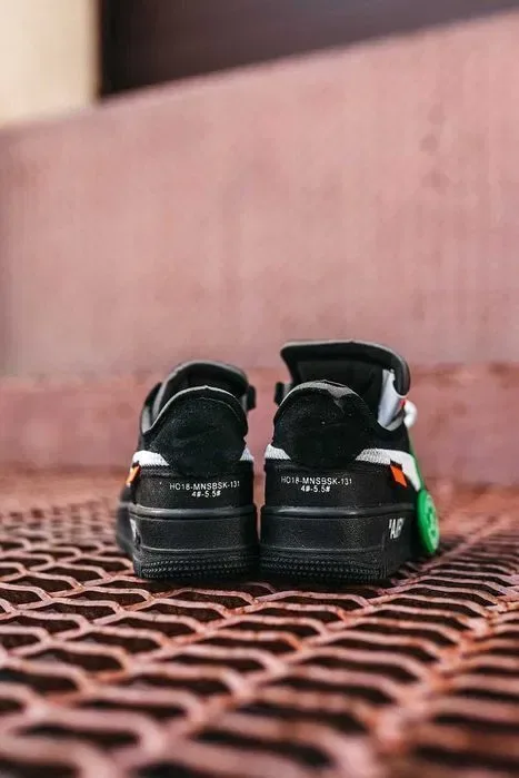 Кросівки Nike Air Force 1 x OFF-White Premium Black | Кроссовки Найк чоловічі — фото 6