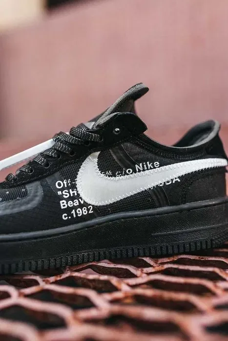 Кросівки Nike Air Force 1 x OFF-White Premium Black | Кроссовки Найк чоловічі — фото 7