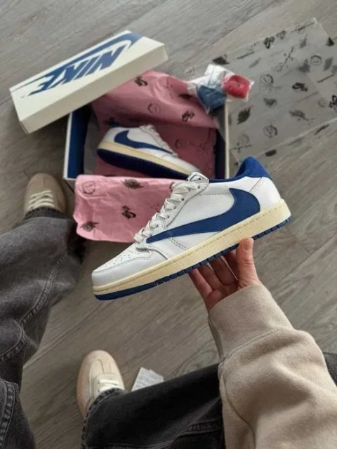 Кросівки Nike Air Jordan 1 Low OG SP Fragment x Travis Scott premium | Кроссовки Найк чоловічі жіночі