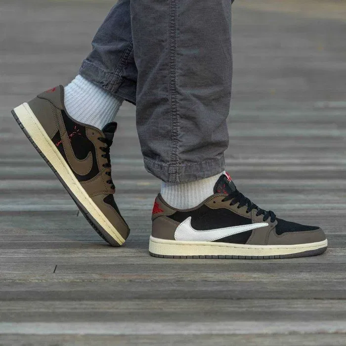 Кросівки Nike Air Jordan 1 low x Travis Scott Classic premium | Кроссовки Найк чоловічі жіночі — фото 3