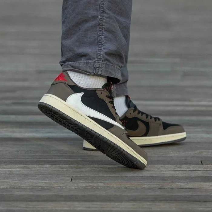 Кросівки Nike Air Jordan 1 low x Travis Scott Classic premium | Кроссовки Найк чоловічі жіночі — фото 5