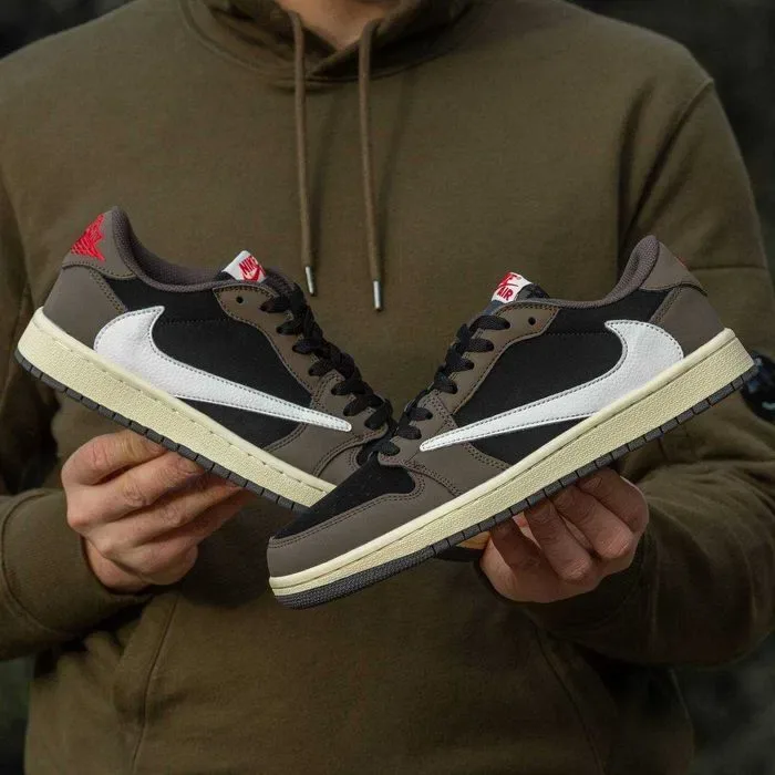 Кросівки Nike Air Jordan 1 low x Travis Scott Classic premium | Кроссовки Найк чоловічі жіночі — фото 8